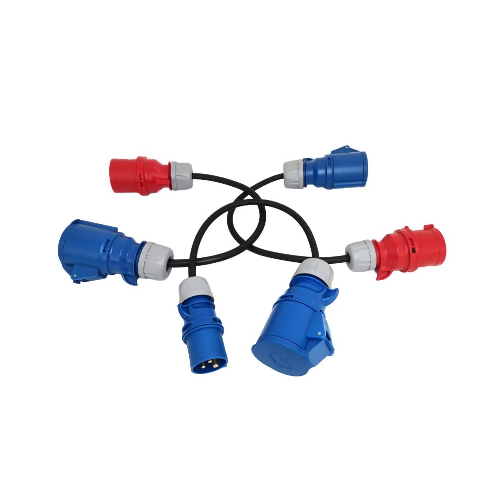 CONJUNTO ADAPTADORES 32A MONOFÁSICO - (7.4KW)